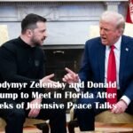Volodymyr Zelensky and Donald Trump