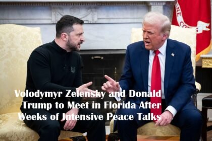 Volodymyr Zelensky and Donald Trump
